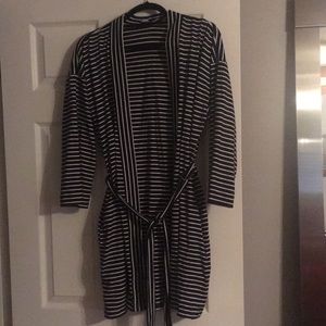 J crew striped kimono robe